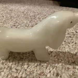 Stone figurine of a dog crystal figurine